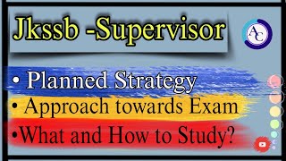 JKSSB SUPERVISOR EXAM DATE STRATEGYJKSSB [upl. by Aubin193]