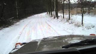 W460 G Class 230GE drive in dutch snowy forest off road [upl. by Haya]