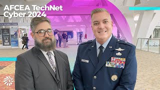 AFCEA TechNet Cyber Interview with Brig Gen Michael Cornell [upl. by Yblehs]