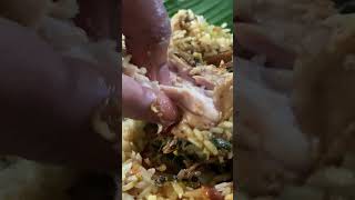 Homemade Thalassery Dum Biryani Eating chickenbiryani shorts [upl. by Amelina225]