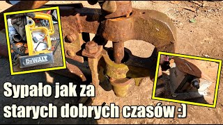 Dziś na złomie sypało jak za starych dobrych czasów duże imadło kowalskie części DeWALT heblarka [upl. by Nahseez65]