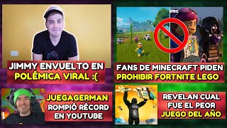 JIMMY DE PONGAMOSLO A PRUEBA EN POLEMICA VIRAL 😔  FANS DE MINECRAFT PIDEN PROHIBIR FORTNITE LEGO [upl. by Yurik]