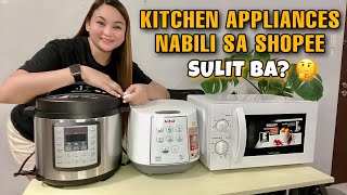 KITCHEN APPLIANCES FROM SHOPEE l UNBOXING l TESTING l REVIEWS l TIPS l Heartjem Vlogs [upl. by Ahsetel247]