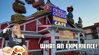 Frizzle Chicken Farmhouse Cafe in Pigeon Forge TN We finally got to hear the chickens perform [upl. by Eetnahs]