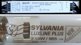 Leuchtstoffröhre mit elektronischem Vorschaltgerät 38565 fps [upl. by Diogenes]