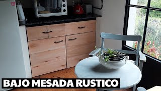 como HACER PUERTAS RÚSTICAS para BAJO MESADA paso a paso [upl. by Nitsuj]