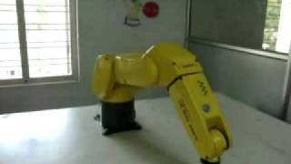 FANUC LR Mate 200 iC Industrial Robot  NTTF Kochi [upl. by Alurta]