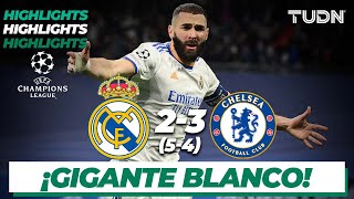 Highlights  Real Madrid 2543Chelsea  UEFA Champions League 2022  4tos  TUDN [upl. by Portwin]