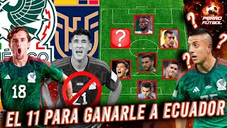 🔥¡SORPRESIVA ALINEACIÓN 3 CAMBIOS EN EL 11 DEL JIMMY PARA GANARLE A ECUADOR ¡PIOJO X ANTUNA [upl. by Gunthar]