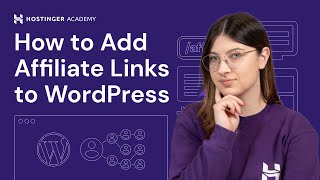 How to Add Affiliate Links to WordPress [upl. by Milburr]