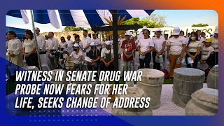 Witness in Senate drug war probe now fears for her life seeks change of address TeleRadyo Serbisyo [upl. by Card]