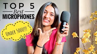 BEST Microphones Under 5000🔥 Top 5 Best MICROPHONES For Singing  With All Details [upl. by Yenolem]