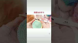 100均毛糸１玉でギリギリ編めた🍍 かぎ針編み 編み物 crochet seria セリア [upl. by Ierdna]