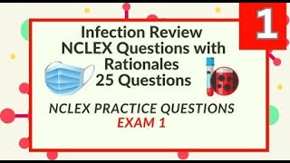 Infection Control NCLEX Questions and Answers 25 Infection Control Nursing Exam Questions Test 1 [upl. by Clea]