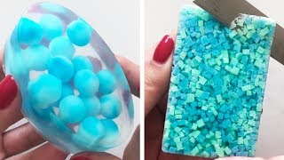 Only Clear Glycerin Soap The Most Satisfying Soap Cutting Oddly Satisfying ASMR 26 [upl. by Eblehs]