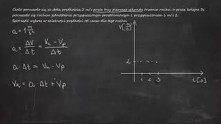 Ciało poruszało się ze stałą prędkością 2 ms przez trzy pierwsze sekundy trwania ruchu [upl. by Luciana680]
