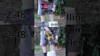 Milwaukee vs DeWalt SDS rotaryhammer race [upl. by Stiegler552]