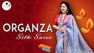 Organza Silk Sarees  COD Available  Only at Rs1295  Diwali Collection [upl. by Per]