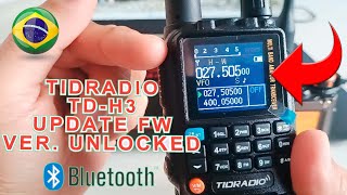 TIDRADIO TDH3  VHFUHF  Update firmware  TDH3 Unlocked Version  18 a 600MHZ [upl. by Nade425]