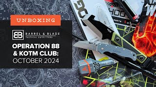 Barrel amp Blade SUPER Unboxing  October 2024  Operation 88 and KOTM Club [upl. by Erlandson]