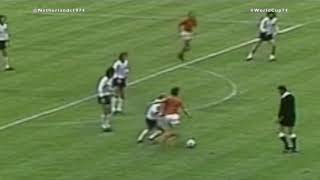 Successful Cruyffturn vs Berti Vogts in Final WorldCup74 [upl. by Aneema]