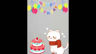 Happy birthday cartoon song for kids 🎂 🥳 🎵 💕art shorts trending cartoon [upl. by Burnley]