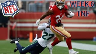 THE DFS EXPERIENCE NFL DFS WEEK 6 TNF [upl. by Elocan878]