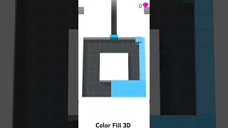 Color Fill 3D Level 3 colorfill3d colorfill puzzle gameplaywalkthrough viralshort short video [upl. by Newfeld]