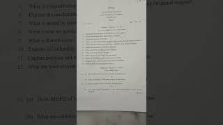 Kakatiya university chemistry 1st sem question paper EM [upl. by Einafit]