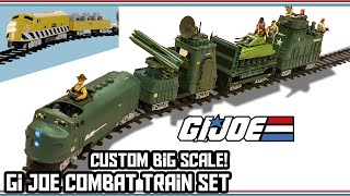 Custom Gi Joe Combat Train Set  COMPLETE  Modified for ARAH figures and vehicles  How To [upl. by Anallij]