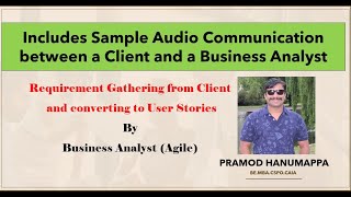 Requirement Gathering from Client by Business Analyst in Agile [upl. by Ahtiekal]