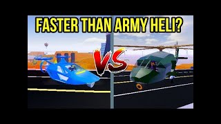 Roblox Jailbreak New DRONE Speed Test is it worth DRONE vs Volt bike vs Army Helicopter [upl. by Prinz]