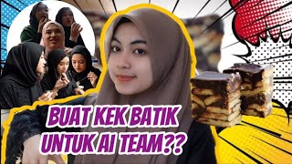 FIERA BUAT KEK BATIK SIMPLE SEMUA AI TEAM NAK BELI KEK FIERA [upl. by Eizzil]