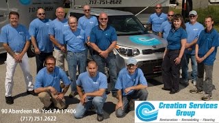 Creation Services Group York PA  REVIEWS  Restoration Remodeling Flooring Reviews [upl. by Aivatnuahs574]