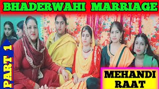 Bhaderwahi Marriage  Mehandi Raat 2024  Bhaderwahi video song viralvideo trending ranjantourist [upl. by Nigle]