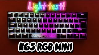 Light Test K65 RGB MINI [upl. by Acissej]