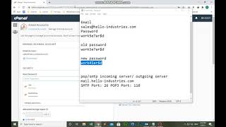 cPanel email password reset [upl. by Euseibbob]