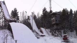 Kajaani Hyppyrimäen räjäytys Ski jump explosion 2222017 [upl. by Marilou839]