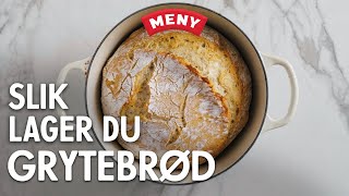 Slik lager du eltefritt grytebrød [upl. by Arnuad]