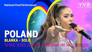 Blanka  Solo  Poland 🇵🇱  National Final Performance  Eurovision 2023 [upl. by Letnuhs388]