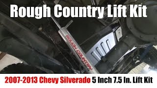 Rough Country Lift Kit – 5 Inch Lift 75 Lift for 0713 Chevy Silverado – Tutorial  Review [upl. by Ahsirkal]