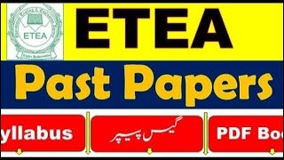 ETEA past paper MCQs 121 to 140 [upl. by Meehyr]