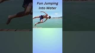 Fun Jumping Into Water fun jumping waterjump waterjumpchallenge sports sport sportvideography [upl. by Neret]