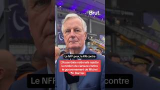 NFP pour RN contre  lAssemblée rejette la motion de censure contre le gouvernement Michel Barnier [upl. by Eustache]