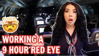 Flight Attendant Life  LIFE UPDATE  INTERNATIONAL RED EYE TRIP ✈️😳 [upl. by Berrie]