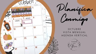 Planifica Conmigo •• OCTUBRE Agenda Vertical [upl. by Amasa492]