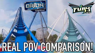 Orion VS Fury 325 Real POV Comparison  Giga Roller Coaster Showdown [upl. by Norel629]