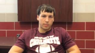 Chalmette running back Masen Mitchell discusses his team the upcoming 2015 season and his approach [upl. by Ko485]