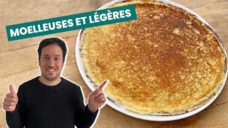 7 astuces pour des crêpes moelleuses et légères  Recette facile et rapide [upl. by Hsirrap]