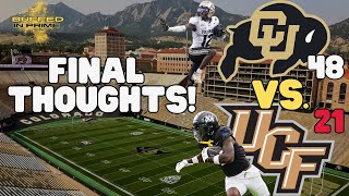 Live Final Thoughts On Colorados Blowout Win Vs UCF  BIP Gameday Stamps [upl. by Tirza509]